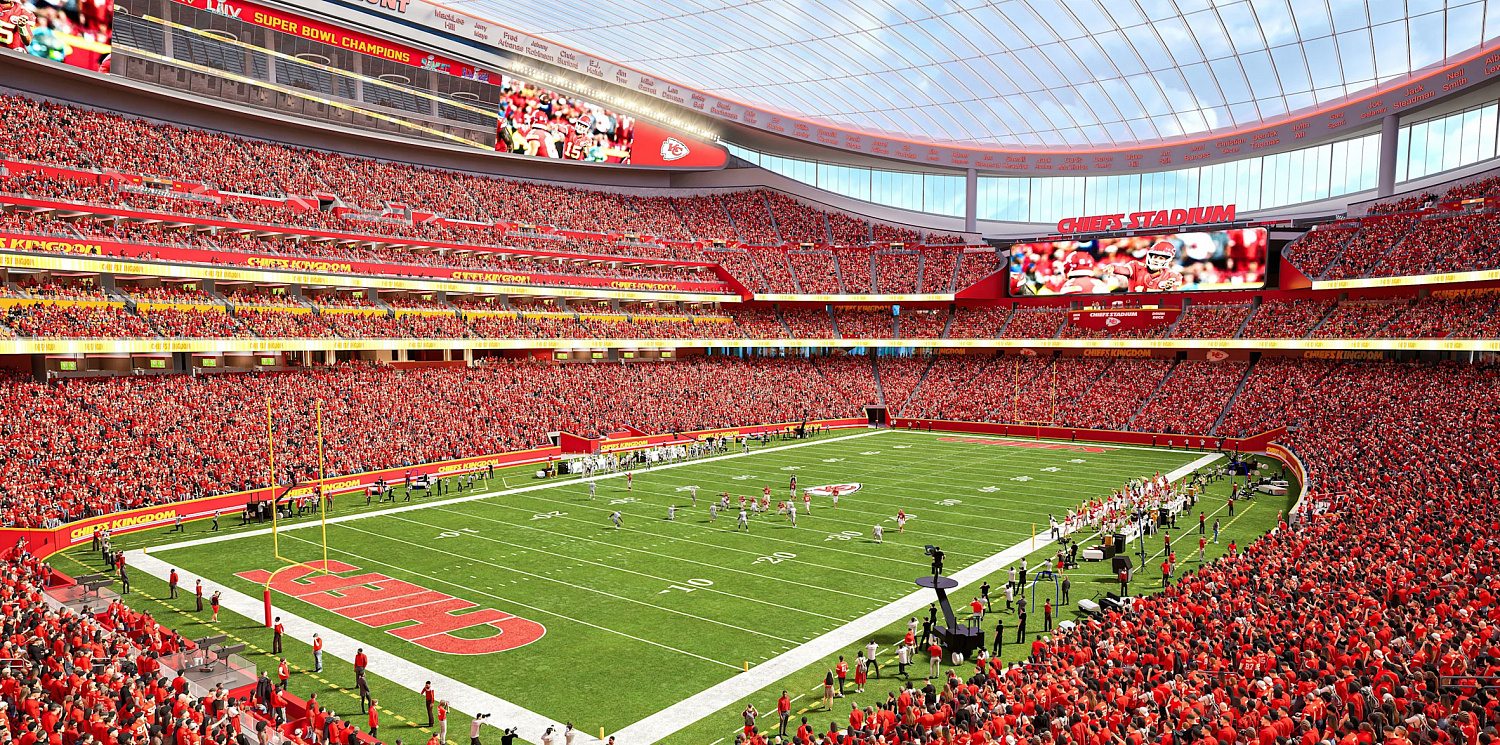 Kansas City Chiefs построят закрытый стадион на 70 000 зрителей к 2031 году