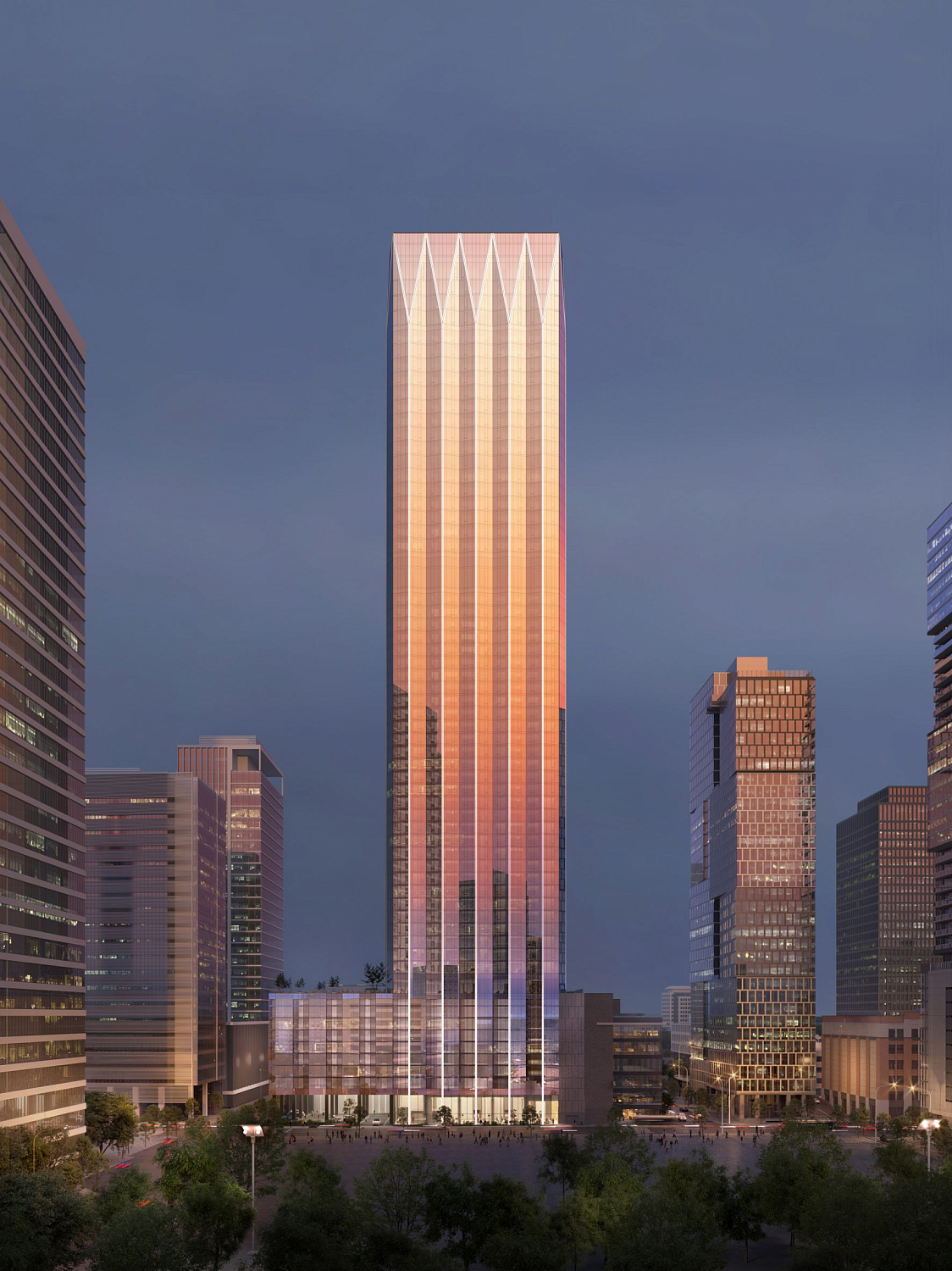 Goettsch Partners проектирует самый высокий небоскрёб Нэшвилла с «тонкими» гранями