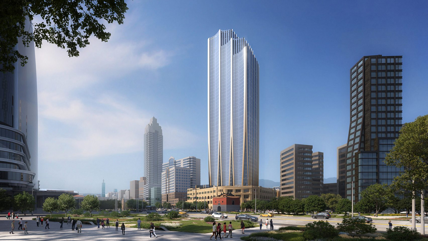 Орхидея из стали и стекла: Zaha Hadid Architects показала небоскрёб для Тайбэя